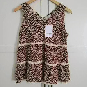Love, Fire Girls  Animal Print Sleeveless Tank Top
